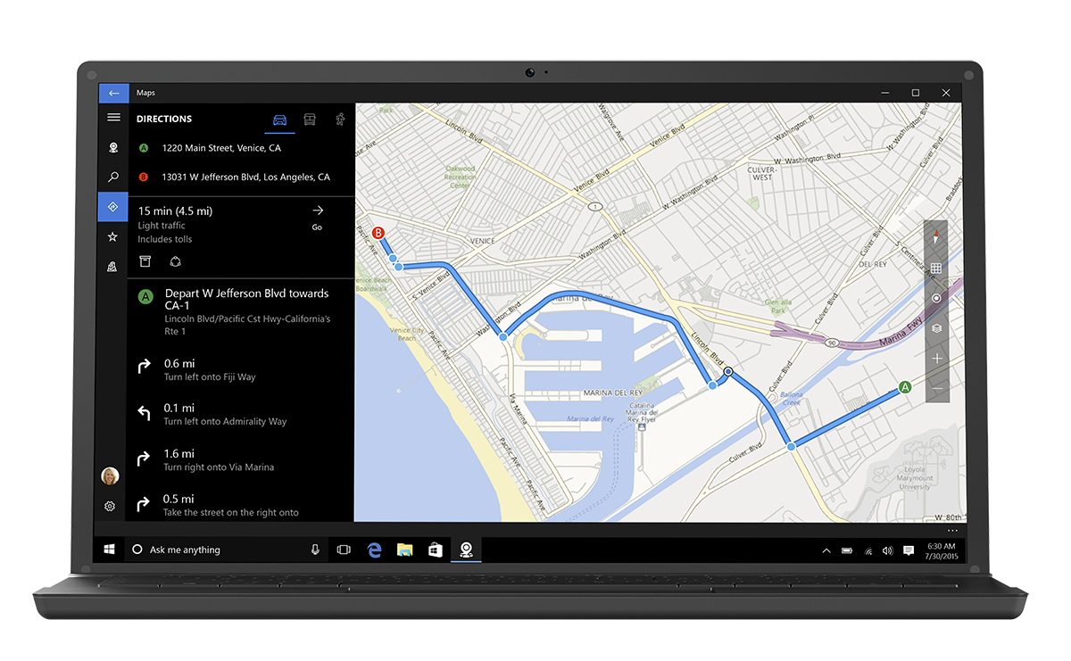Maps-in-Windows-10