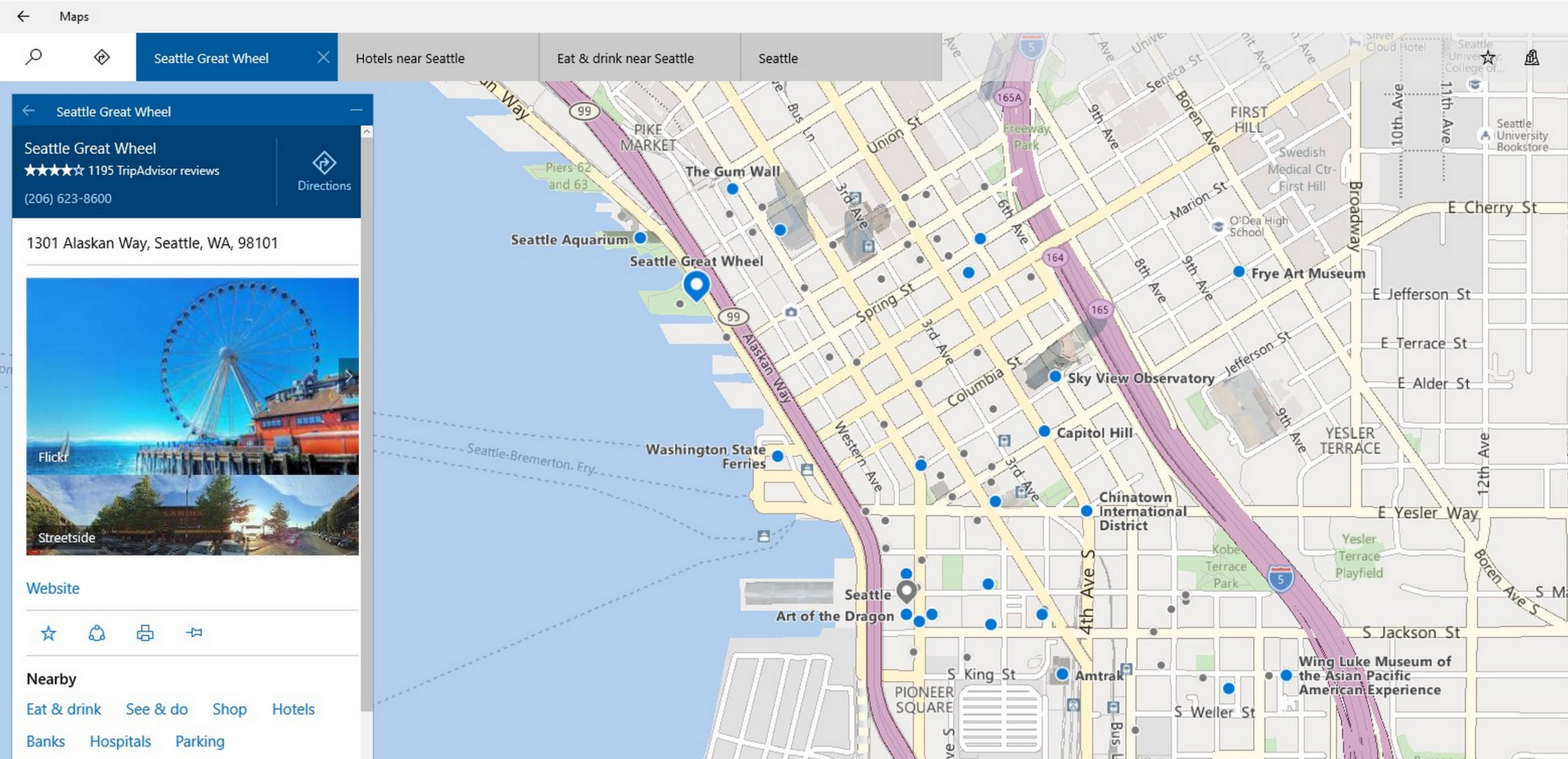 New Maps app for Windows 10 in current Windows Insider Build