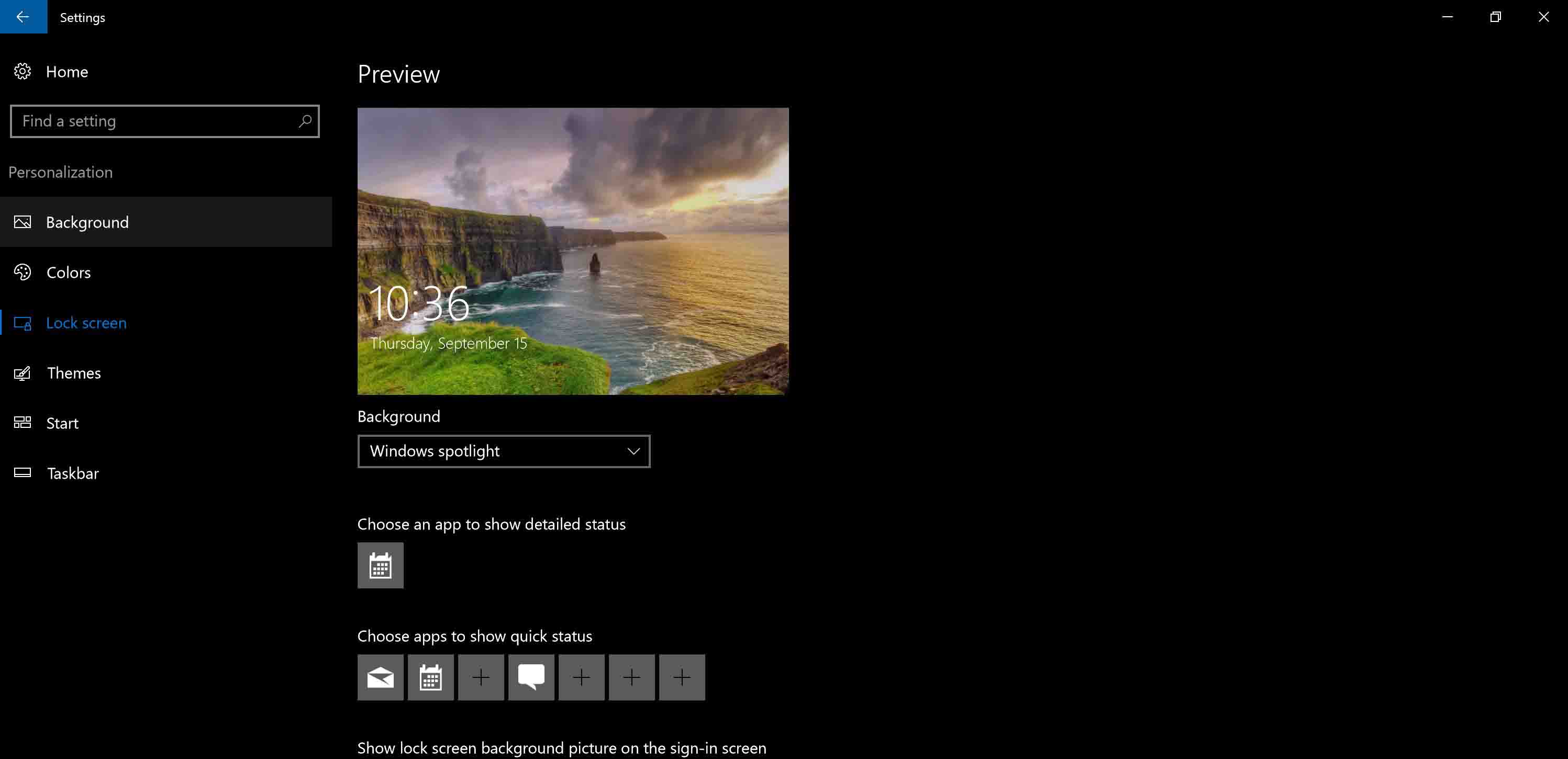 Windows Spotlight images in Windows 10