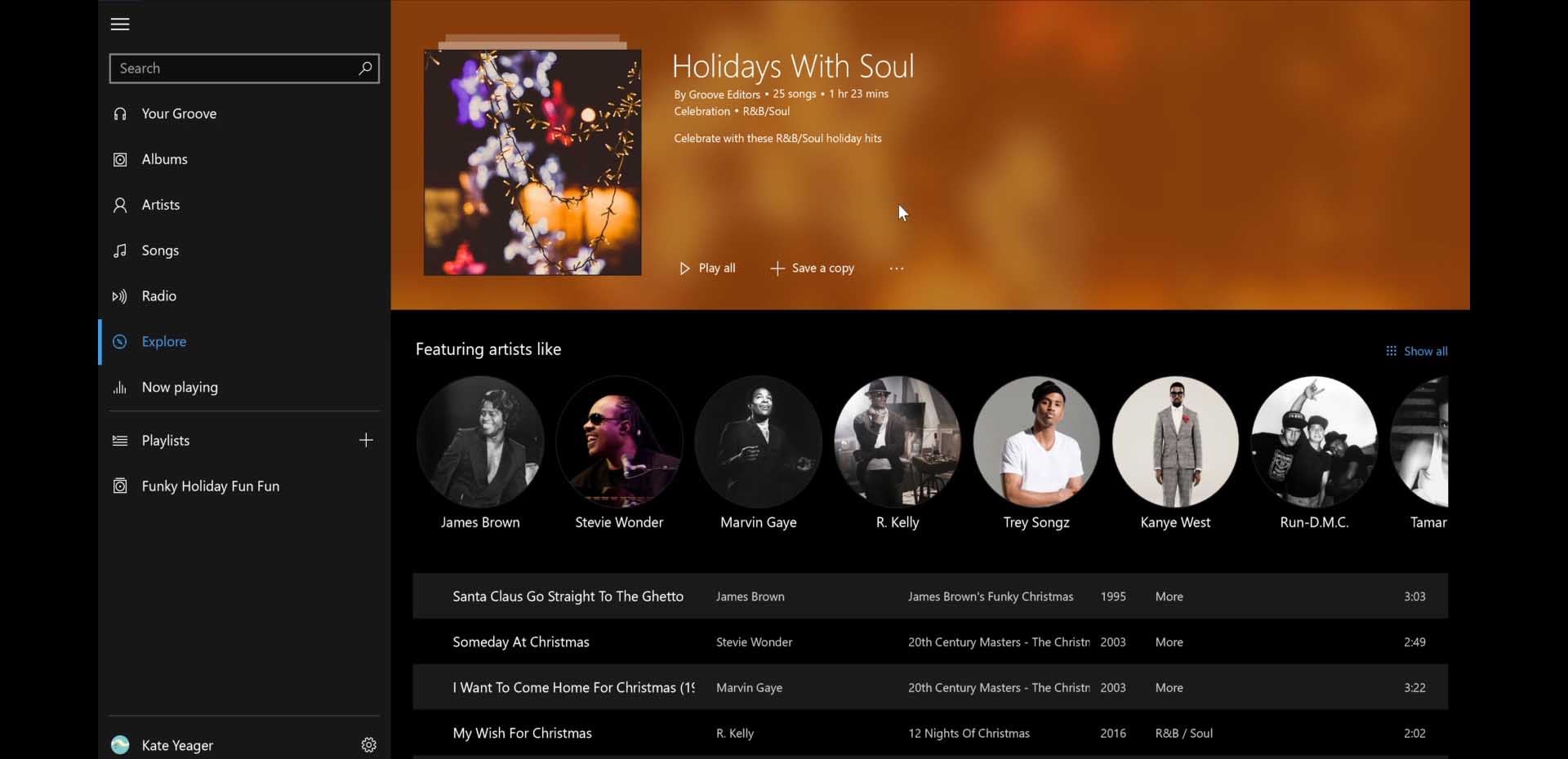 Windows 10 Tip: Find your favorite holiday music with Microsoft Groove