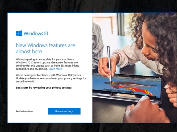New Update Deployment and Privacy Settings Controls in the Creators Update