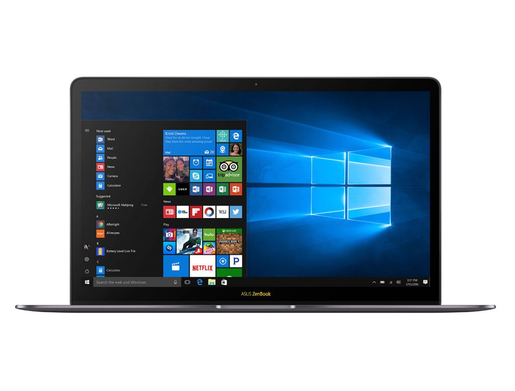 ZenBook 3 Deluxe (UX490) под управлением Windows 10