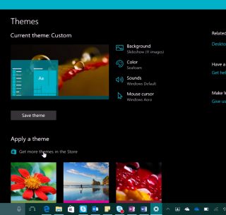 используйте новые темы из Магазина Windows