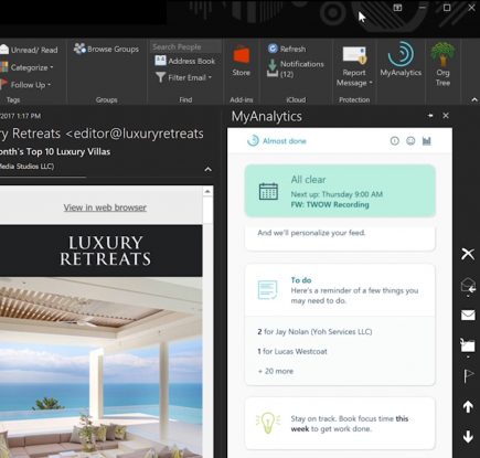 Советы по Windows 10: работайте эффективнее с MyAnalytics