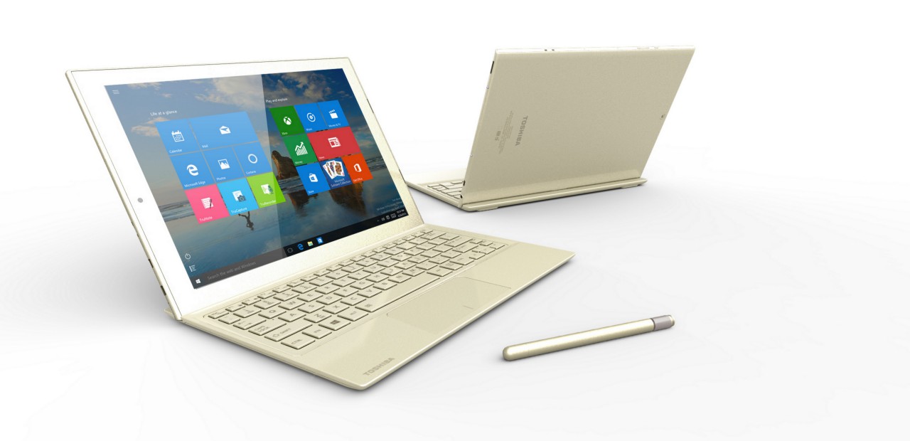 The Toshiba dynaPad running Windows 10