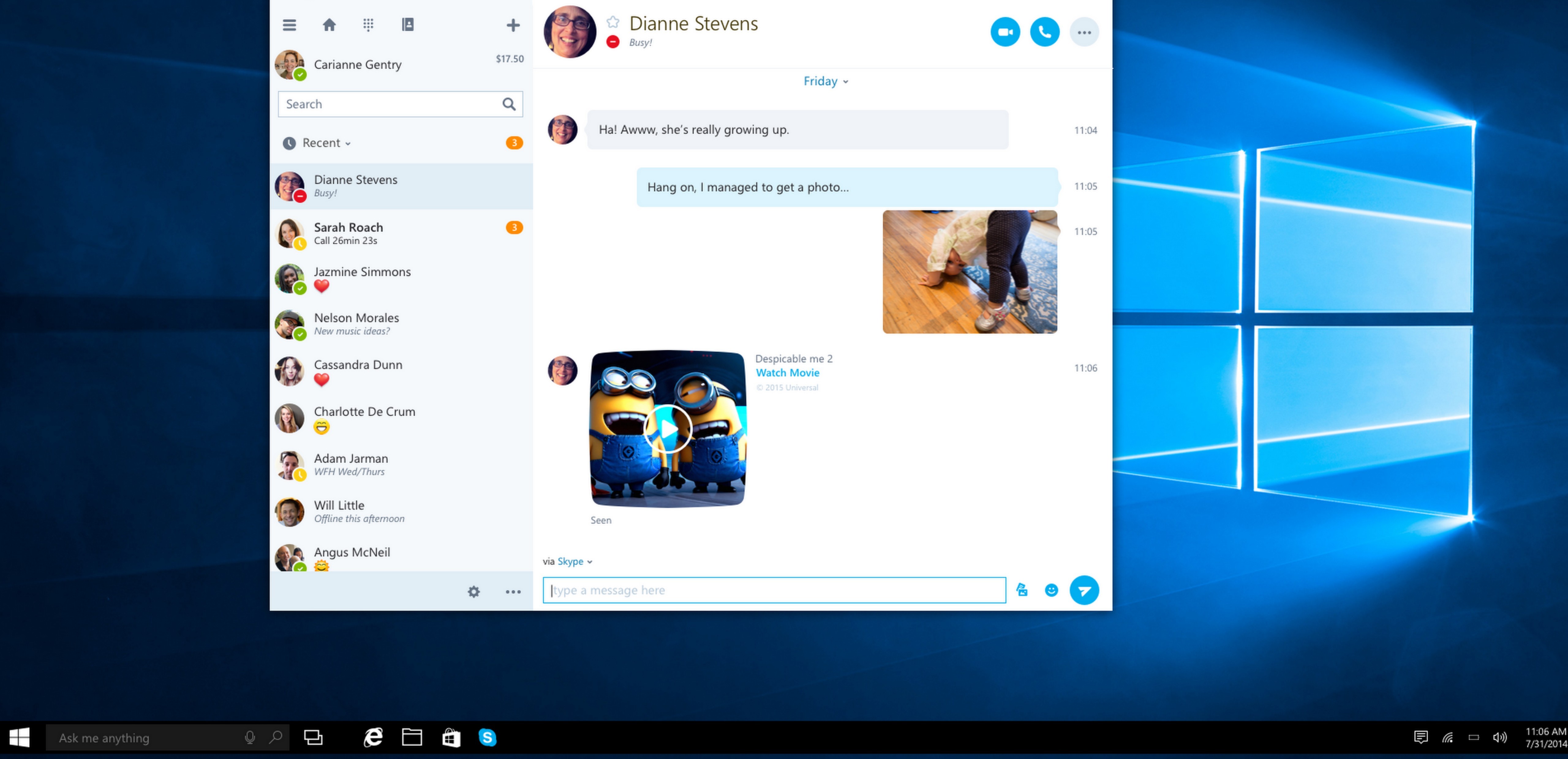 Coming soon to Windows Insiders: Skype Universal Windows Platform (UWP) Preview App