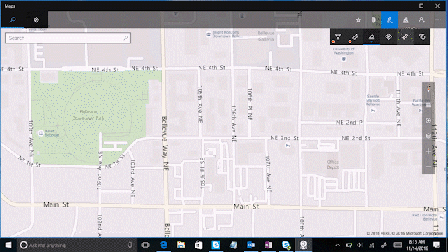 Four ways to use ink in the Windows Maps app