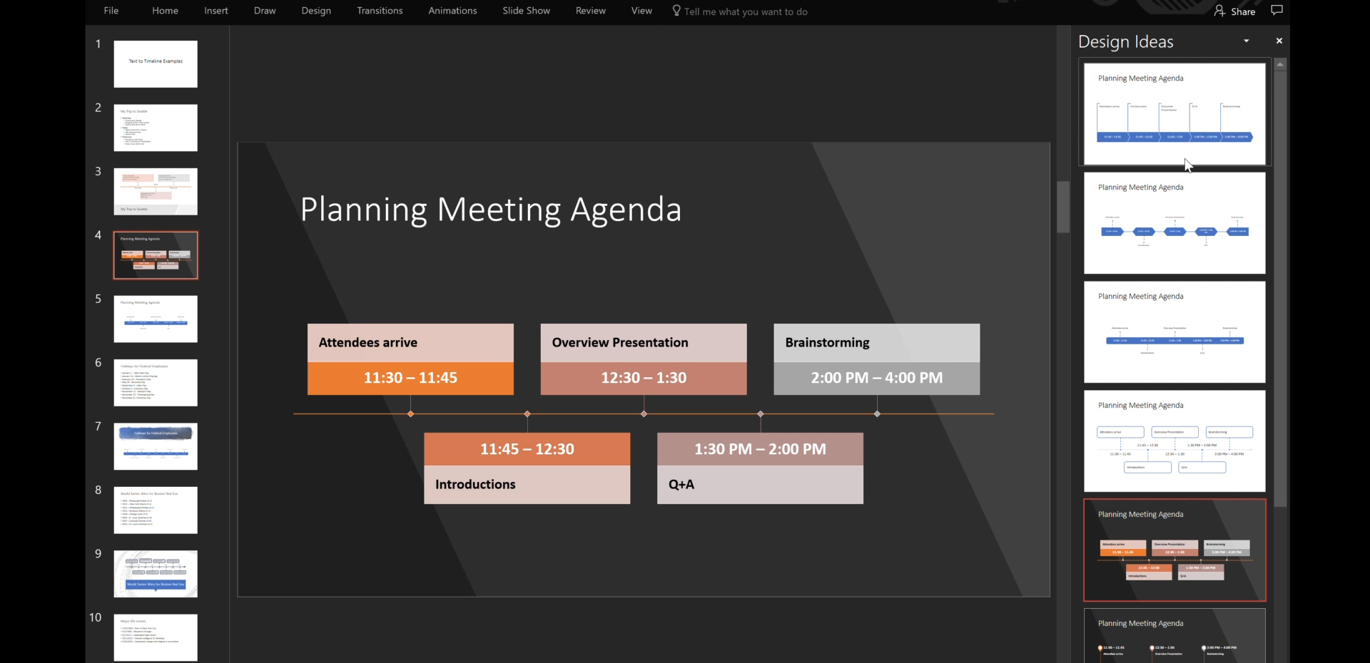 Windows 10 Tip: Turn text into timelines in PowerPoint