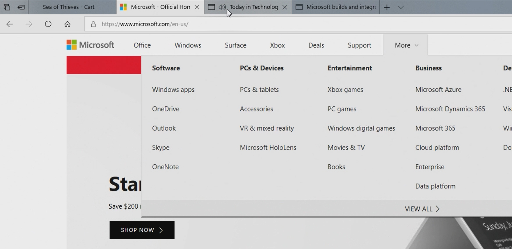 Screen shows cursor pointed at tab with audio icon
