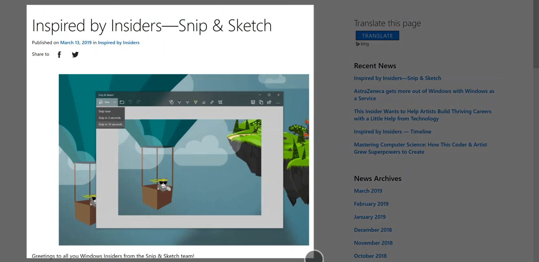 Screenshot of an illustration with the snip in progress