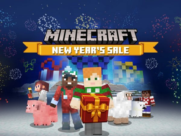 Minecraft characters facing readers
