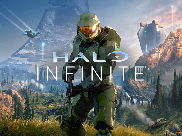 Halo character holding a weapon