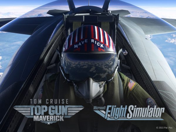Pilot in fighter plane along with product logos