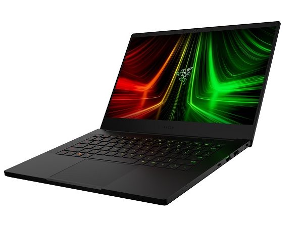 Razer Blade 14 open and facing left
