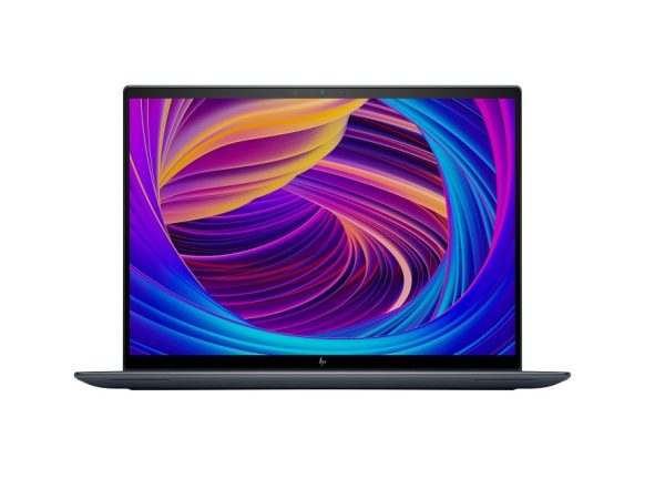 Laptop open and facing forward