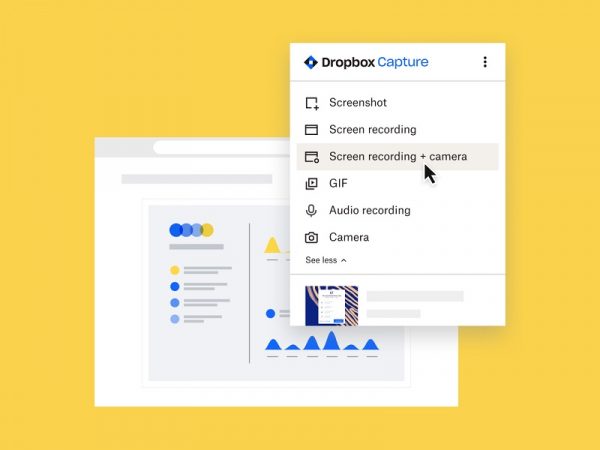 Screenshot of Dropbox Capture