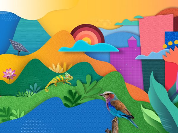 Colorful scenery