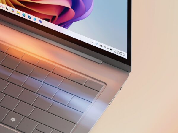 Closeup of a Copilot+ PC