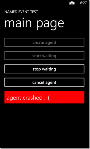 crashed