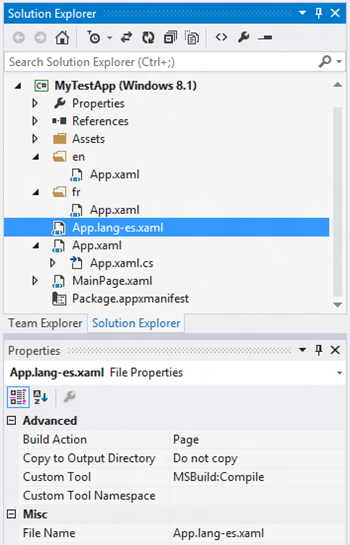 Solution Explorer