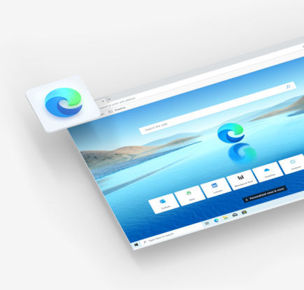 新しいMicrosoft Edgeのイメージ