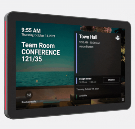 ロジクール Tap Scheduler の Teams パネルからチェックイン