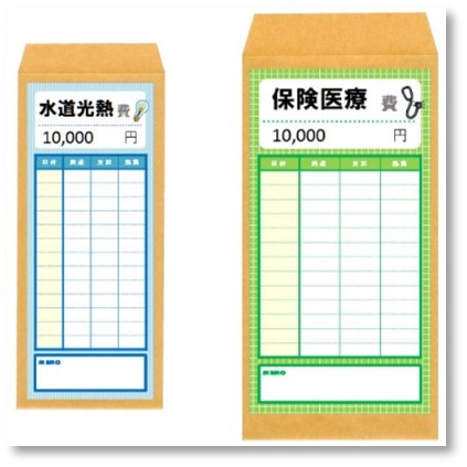 封筒節約術 (お金の封筒分け管理)