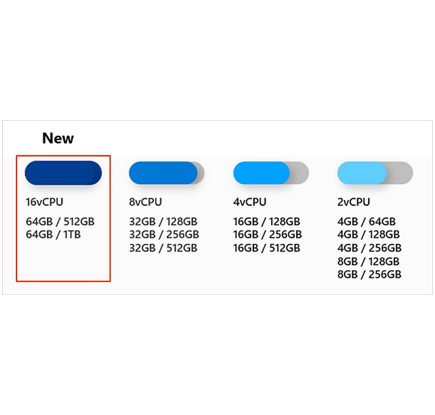 Windows 365で提供されるより高度な構成