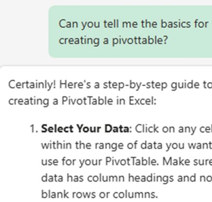 Copilot in Excel でできること (パート 2)