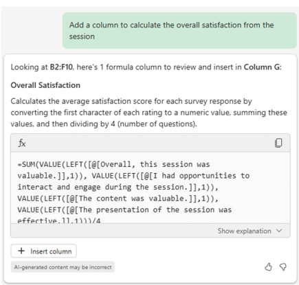 Copilot in Excel でできること (パート 4)