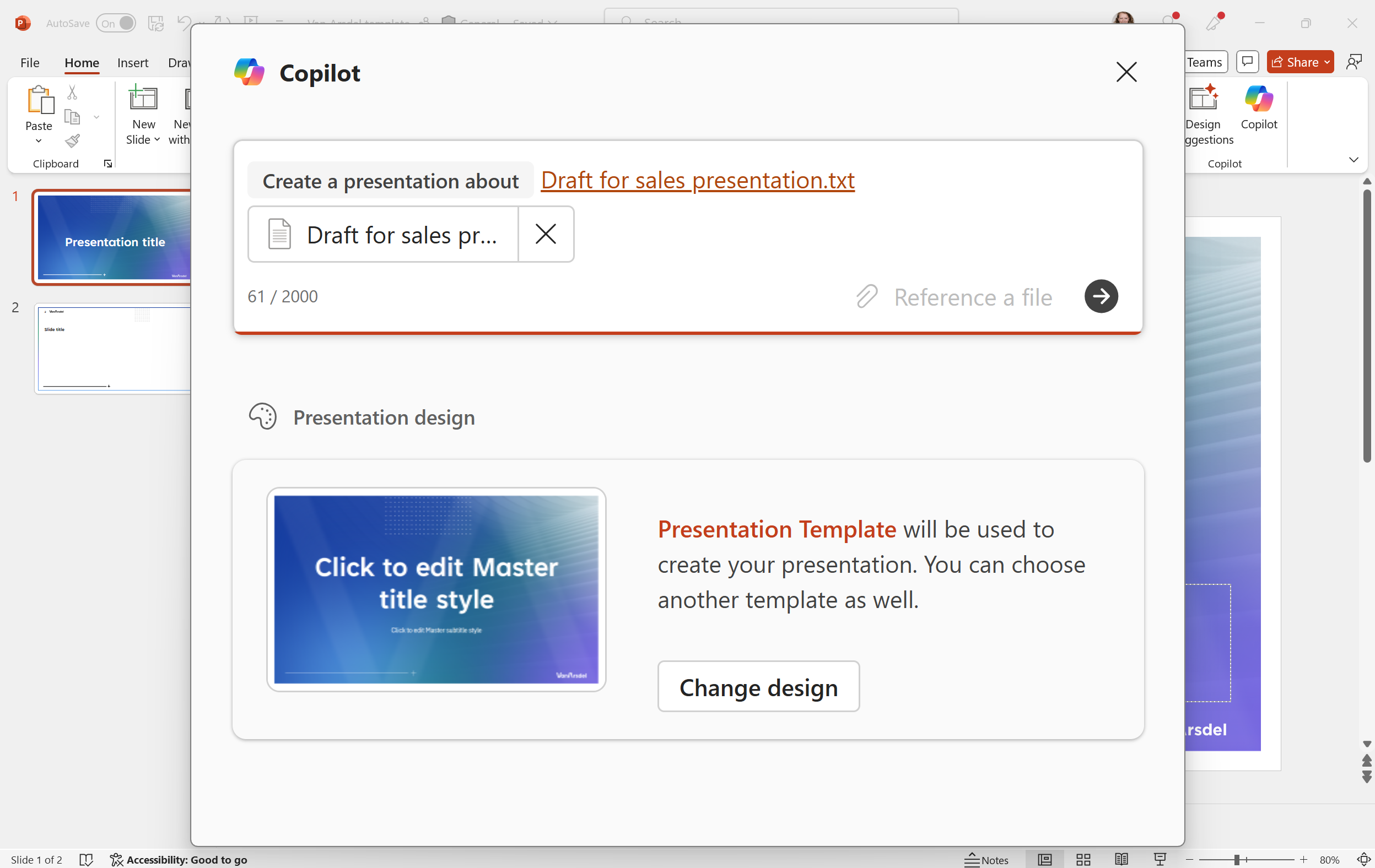 Copilot in PowerPoint
