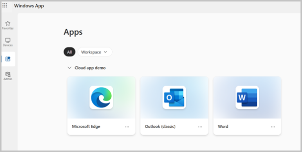 Microsoft Edge、Microsoft Outlook、Microsoft Wordがストリーミングアプリとして利用可能なWindows App