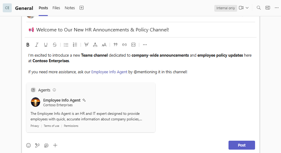 SharePoint エージェント向けの新しい Web パーツと機能