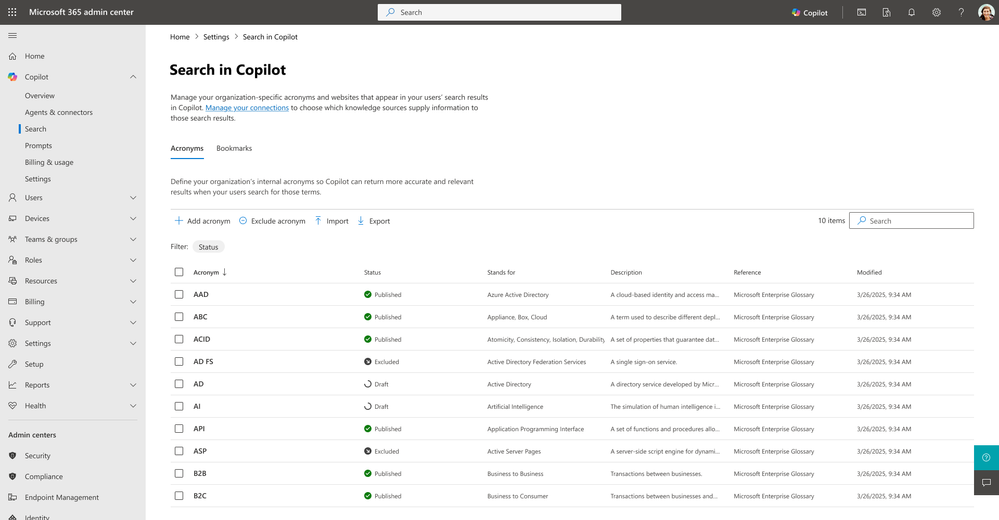Microsoft 365 管理センターに新しいレポートと管理機能を追加