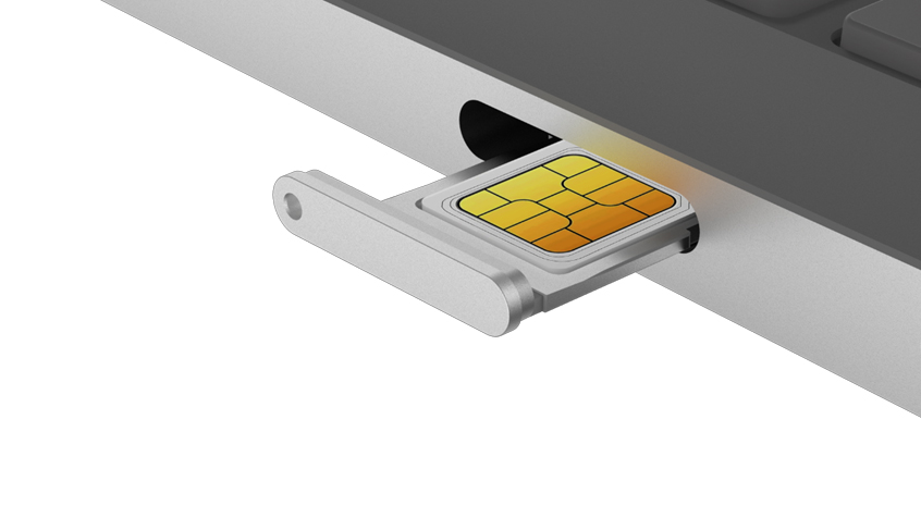 物理 NanoSIM とデジタル eSIMの両方に対応