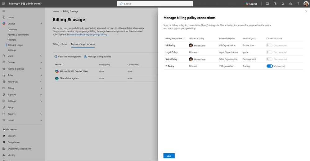 Microsoft 365 管理センターに新しいレポートと管理機能を追加