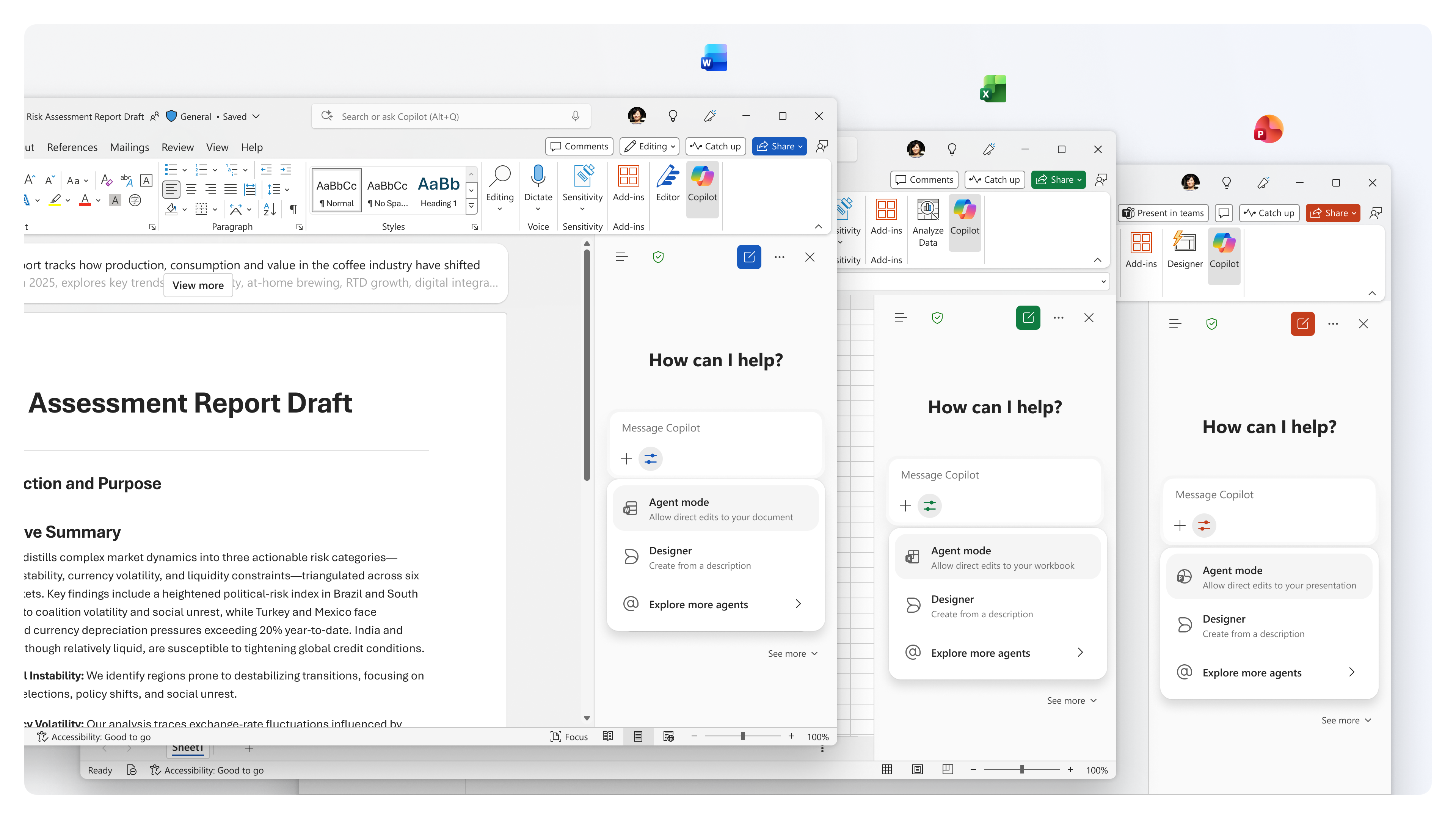 Agent Mode in Word Excel PowerPoint_Overlap