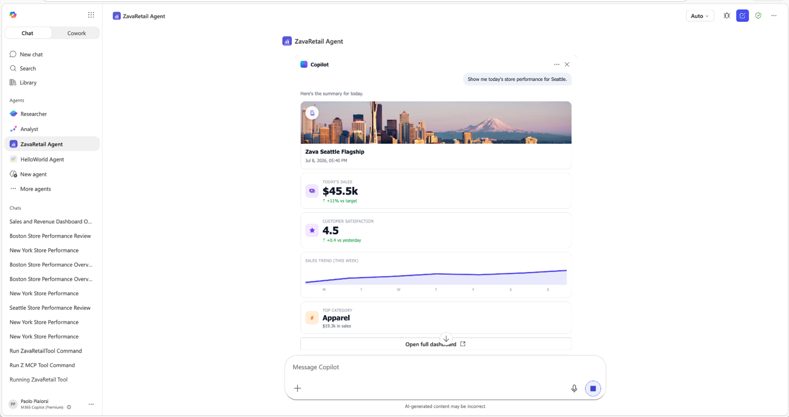 SharePoint Framework で構築されたアプリで、インタラクティブな UI を UX コンポーネントとして Copilot のチャット内に直接組み込めるようになりました。