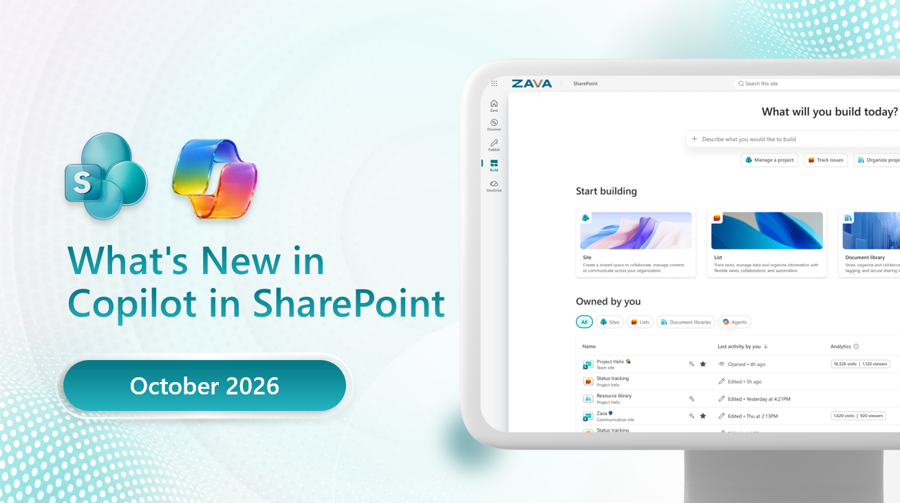 Copilot in SharePoint の新機能: 2026 年 10 月