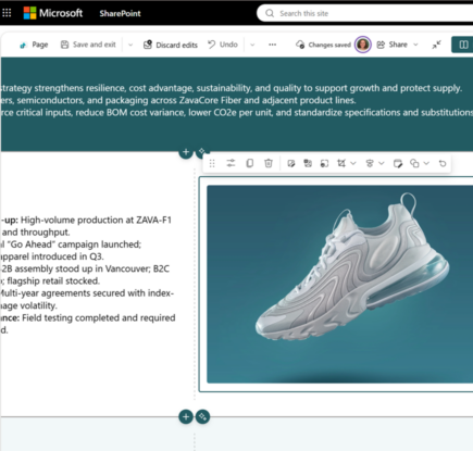 SharePoint の AI ページ作成: 選択して、伝えて、磨き上げる