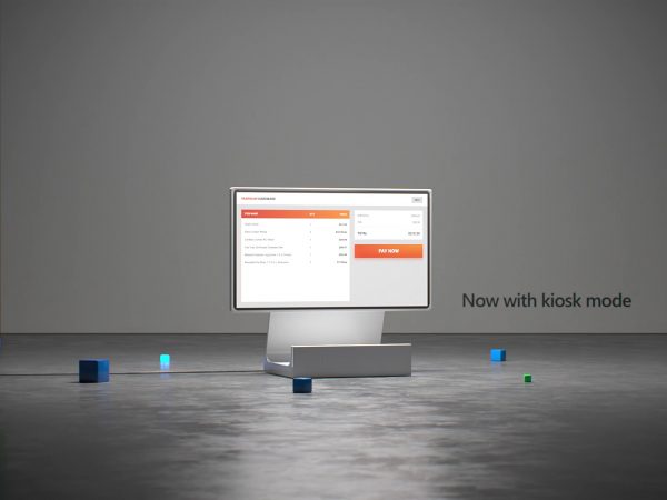 Kiosk mode on a computer display