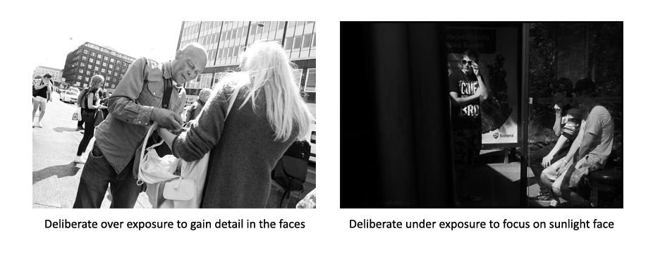 Street photo over and under