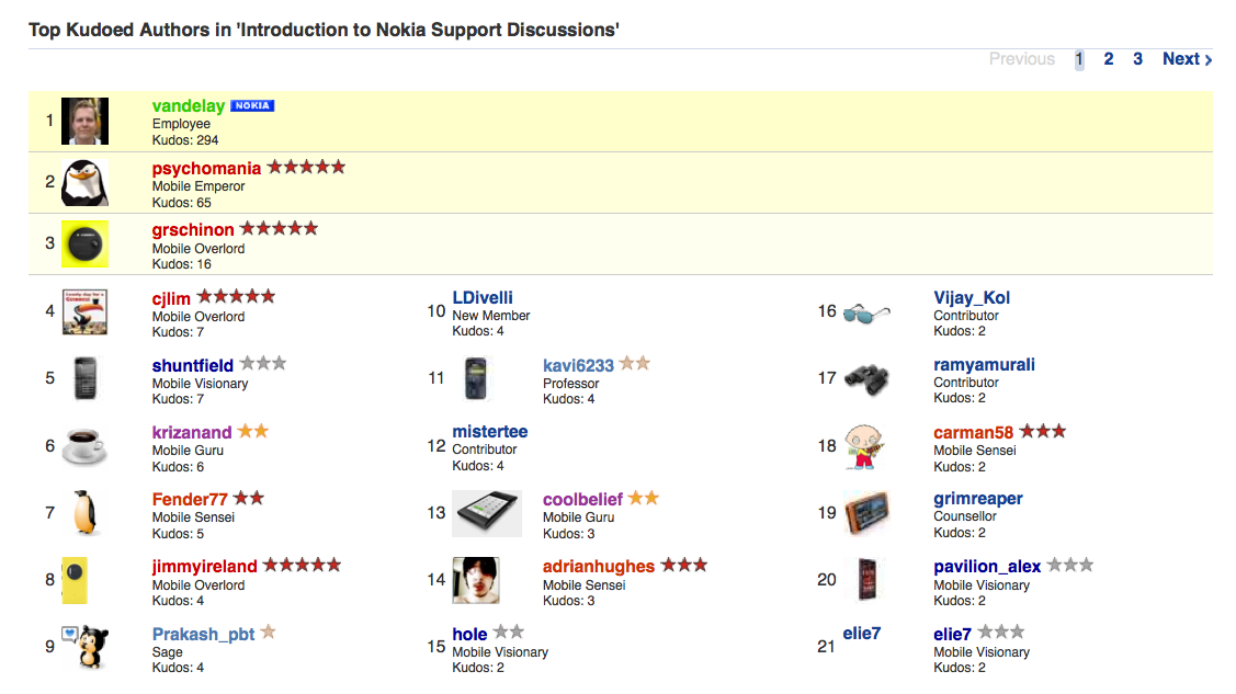 Nokia Support Discussions.