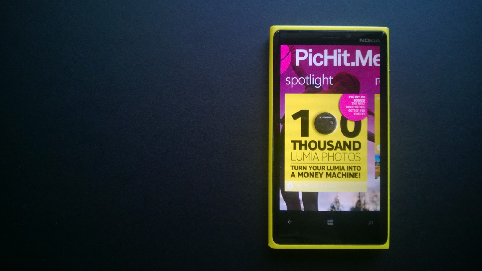 pic.hit.me app on nokia lumia 920