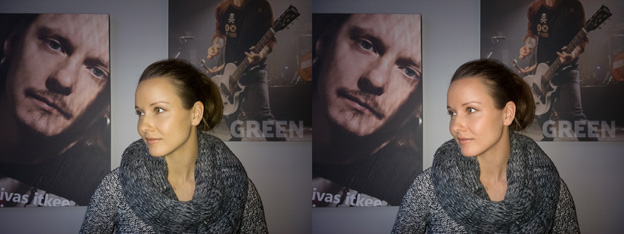 Default color profile vs new flash profile