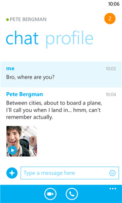 Skype-chat