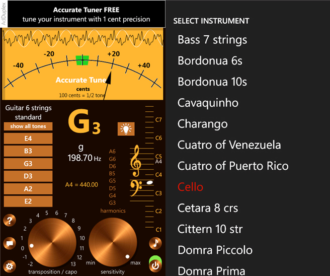 Accurate Tuner in pic1