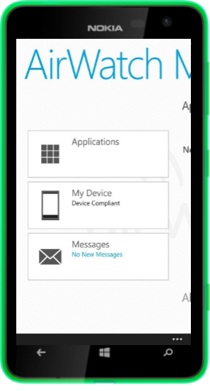 AirWatch company hub