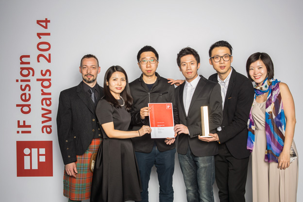Award-winning Nokia designers. From left to right: Iain Pottie, Ivy Wang, Huang Qiaokun, Yan Lin, Jackie Wang and Ruth Ng.