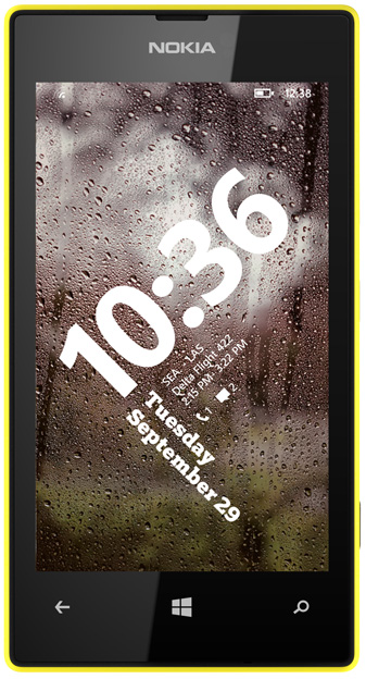 520-with-wp8.1-lock-screen